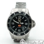 RELOJ AVIADOR  AV-1239-3  H/L y  B/E PULSERA CROMO - Imagen 2