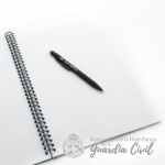 CUADERNO TAPAS PLASTICO DIN A-4 ESC/ DORADO ESPIRAL/IZQ. - Imagen 3