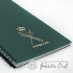 CUADERNO TAPAS PLASTICO DIN A-4 ESC/ DORADO ESPIRAL/IZQ. - Imagen 4