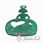 BOLA DE NAVIDAD  MENINA CON IMAN