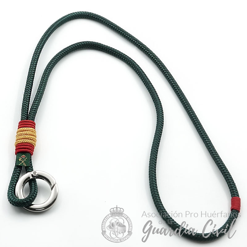 DSC01424 PORTA LLAVES / LANYARD VERDE BOTELLA BANDERA ROJO Y AMARILLO - Imagen 1
