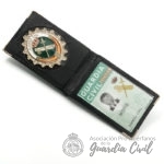 CARTERA PORTA-PLACA OVALADA SENCILLA