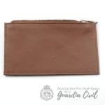 CARTERA CON MONEDERO, BILLETERA Y TARJETERO . MEDIDAS 14X8 CMS COLOR  COÑAC. - Imagen 3