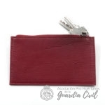 CARTERA CON MONEDERO, BILLETERA Y TARJETERO . MEDIDAS 14X8 CMS COLOR BURDEOS