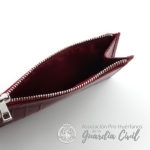 CARTERA CON MONEDERO, BILLETERA Y TARJETERO . MEDIDAS 14X8 CMS COLOR BURDEOS - Imagen 3