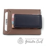 TARJETERO CON  CLIP MAGNETICO PARA BILLETES, MEDIDAS  4,15X2,90 CMS.  COLOR AZUL NAVY - Imagen 4