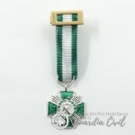 MEDALLA MINIATURA MERITO GUARDIA CIVIL PLATA