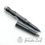 BOLÍGRAFO TÁCTICO CON PUNTA ROMPEVIDRIO NEGRO , 14 CM