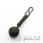 LLAVERO BOLA VERDE MILITAR
