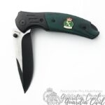 NAVAJA  acero inox. stamina verde  8,5 cm. Clip Guardia Civil