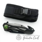 NAVAJA MANGO ALUMINIO, FUNDA DE NYLON. NEGRA PERSONALIZABLE GC. HOJA DE 8,3 CM. - Imagen 3