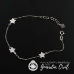 PULSERA 3 ESTRELLAS LISAS EN LINEA PU4639