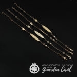 PULSERA ESCLAVA INFANTIL  DORADO-PLATEADO CON GRABACION NOMBRE - Imagen 2