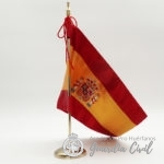 BANDERA ESPAÑA SOBREMESA  18X27, DOBLE RASO BORDADO - Imagen 3