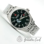 RELOJ   THUNDERBOLT ESFERA VERDE Y CORREA DE METAL