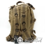 MOCHILA  NYLON 600D COLOR BEIGE/MARRON MILITAR - Imagen 3