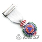 MEDALLA PROTECCION CIVIL  PLATA  DISTINTIVO  BLANCO - Imagen 2