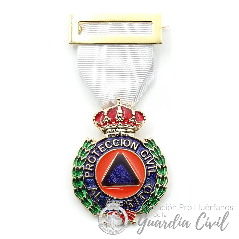DSC09922 MEDALLA PROTECCION CIVIL ORO , DISTINTIVO BLANCO - Imagen 1