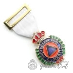 MEDALLA  PROTECCION CIVIL   ORO , DISTINTIVO  BLANCO - Imagen 2