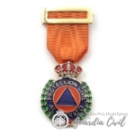 MEDALLA PROTECCION CIVIL  ORO  DISTINTIVO  NARANJA