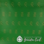 PLIEGO DE REGALO VERDE   70 X 83 CM, CON LOGO DE LA GUARDIA CIVIL EN DORADO