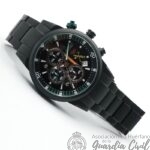 RELOJ AVIADOR  AV1212-5   H/L y  B/E PULSERA PAVONADA NEGRA