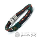 PULSERA TRENZA DÚO CN AZUL M Y