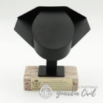 FIGURA  TRICORNIO METÁLICA CON BASE DE PIEDRA. - Imagen 3