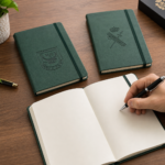 Cuaderno Clásico con Hojas Lisas, Tapa Dura ,tamaño A-5  C/escudo en seco LOGO SEDEX - Imagen 3