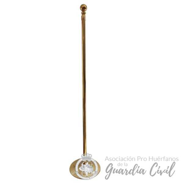 MASTIL BANDERA DESPACHO METAL DORADO C BASE