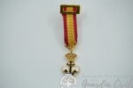 MEDALLA  MINIATURA  MÉRITO NAVAL DISTINTIVO BLANCO
