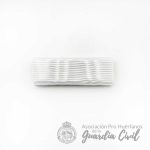 PESTAÑA SOLA AUTOMONTAJE  MEDALLA PROTECCION CIVIL  DISTINTIVO BLANCO