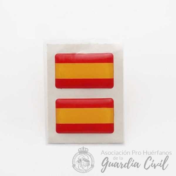 PEGATINA RESINA 2 UND. ESPÑ.RECT. 10X30 MM RF. E75