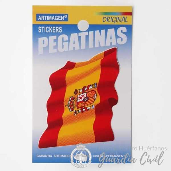 PEGATINA VINILO ESPÑ. ONDEANTE 1 UND. 5.5X7.5 CM E410