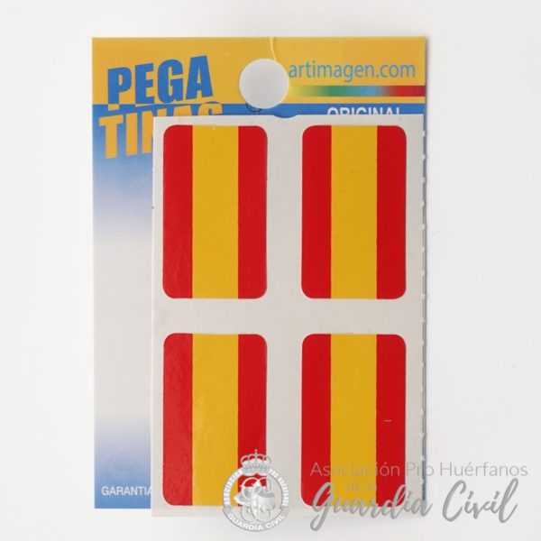 PEGATINA VINILO ESPÑ. RECT. 4 UND. 18X30 MM RF. E112