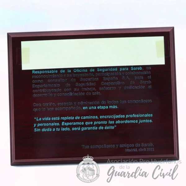 PLACA MADERA GRAB. COLOR 22x19 CM