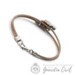 PULSERA ESCALA 2 HIL. 20 CM PLATA OXIDO RF 3BPI01265G