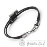 PULSERA ESCALERA 2 HIL. 18 CM PLATA BRILLO 3BPL02255