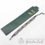 PULSERA GC 5 EMB. PIEL PLATA OXIDO GCPL-2Z-OX