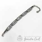 PULSERA GC 5 EMB. PIEL PLATA OXIDO GCPL-2Z-OX