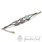 PULSERA PIEL 3 ESCUDOS APHGC REF. APHGCPL