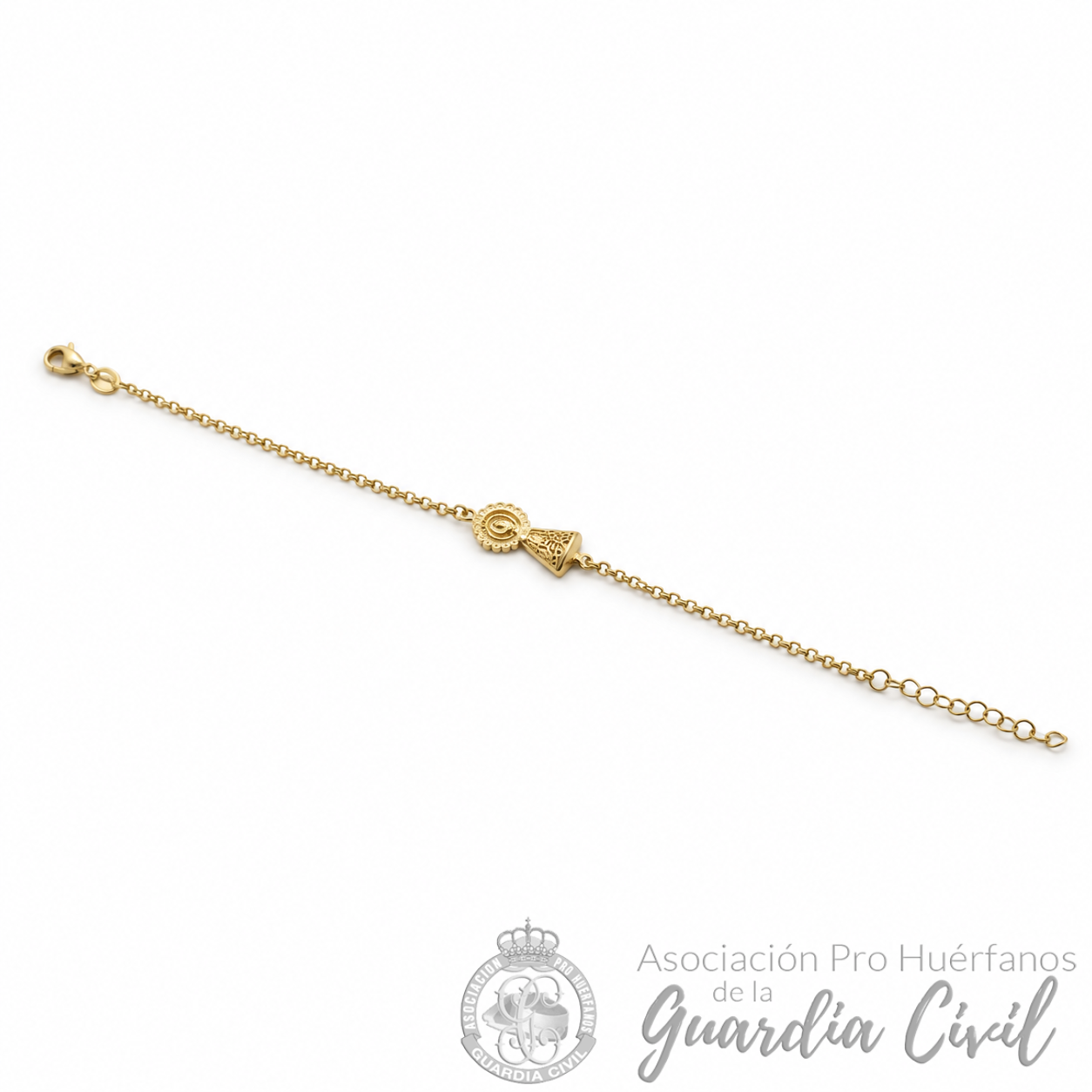 Pulsera de oro con virgen del pilar dorada 9301-88 PULSERA VIRGEN DEL PILAR DORADA - Imagen 1