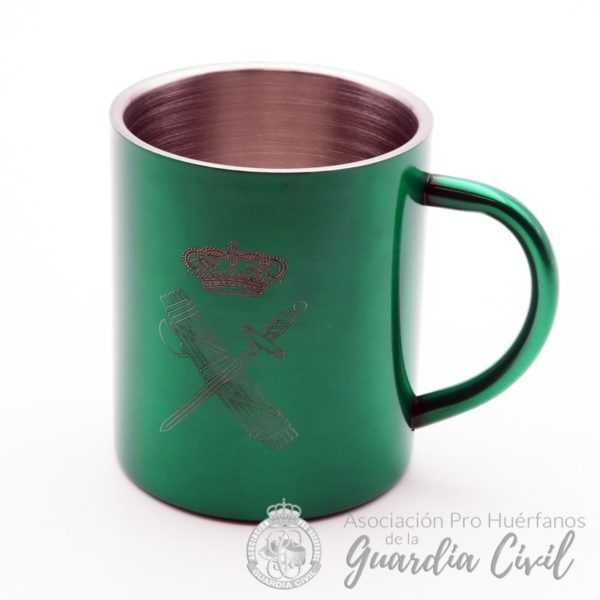 TAZA ACERO VERDE