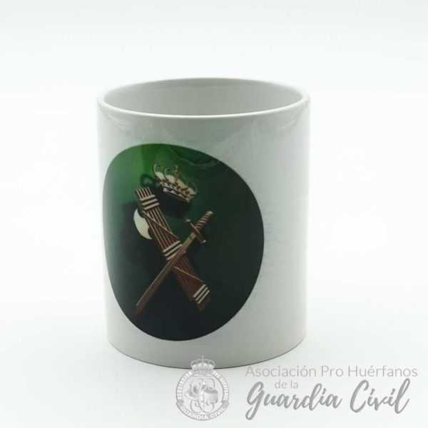 TAZA VERDE ESCUDO GUARDIA CIVIL