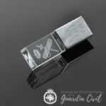 PEN DRIVE   CRISTAL METAL C/LOGO "H.L." INTERIOR 64 GB CON CAJA GRABADA - Imagen 3