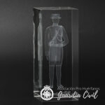 CUBO CRISTAL LOGO 3D GUARDIA CIVIL - Imagen 2