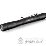 LINTERNA LUZ TÁCTICA 250 LUMENES, LED BLANCO. RESISTENTE AGUA.