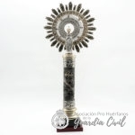 VIRGEN  P63 CMS Y PIE DE ALABASTRO OSCURO