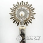 VIRGEN  P63 CMS Y PIE DE ALABASTRO OSCURO - Imagen 5