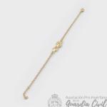 PULSERA VIRGEN DEL PILAR CALADA  DORADA